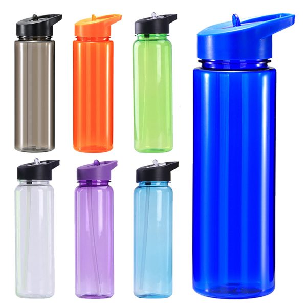 Portable Plastic Sports Water Bottle with Flip Lid