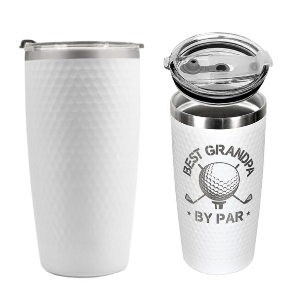 20 Oz Golf Ball Insulated Tumbler
