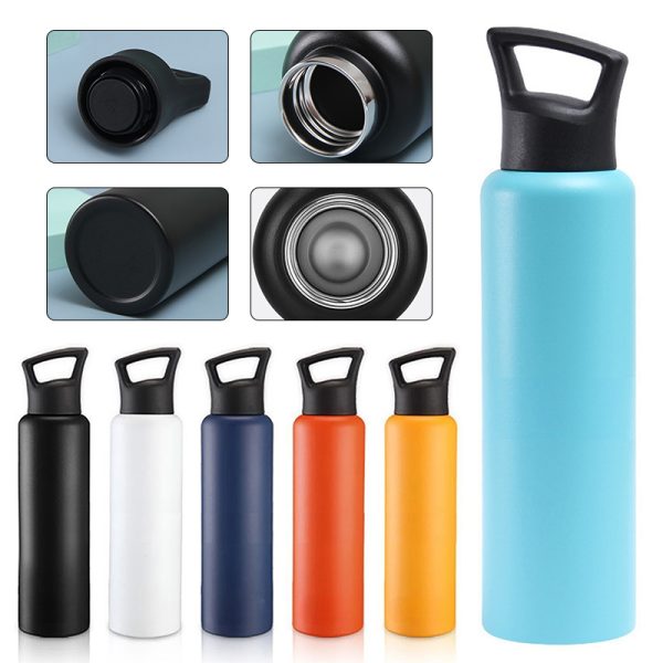 Stainless Steel Insulated Sports Water Bottle with Carry Lid