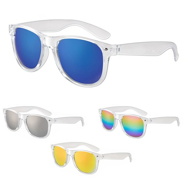 Mirrored Reflective Lens Sunglasses