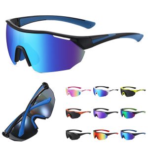 Polarized Sports Sunglasses Cycling Baseball PC Frame Shield