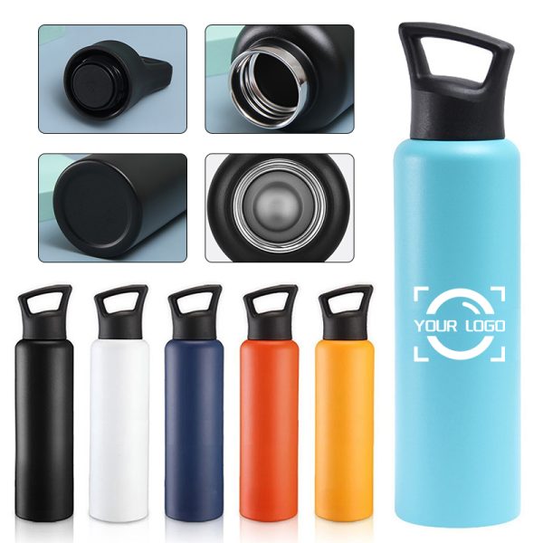 Stainless Steel Insulated Sports Water Bottle with Carry Lid