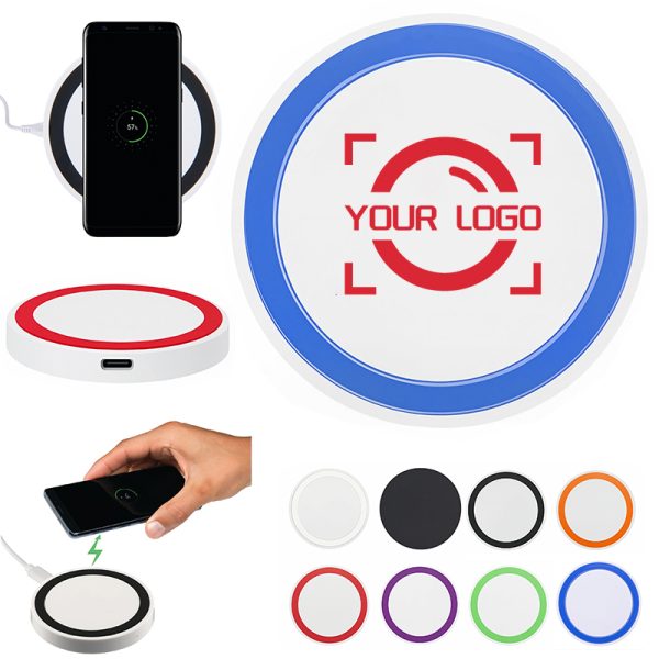 Slim Portable Customizable Wireless Phone Charging Pad