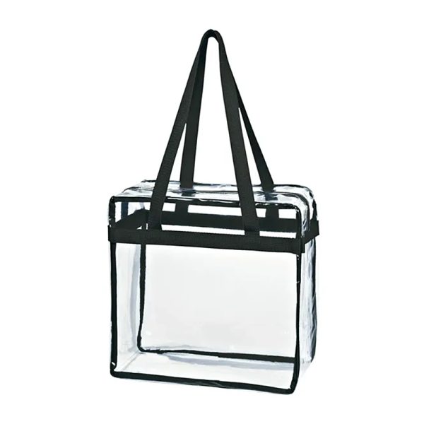 Clear PVC Tote Bag With Zipper