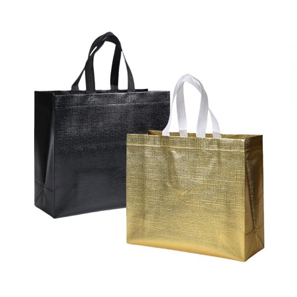 Glossy Embossed Laminated Metallic Shiny Grocery Bag