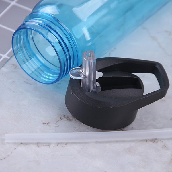 Portable Plastic Sports Water Bottle with Flip Lid