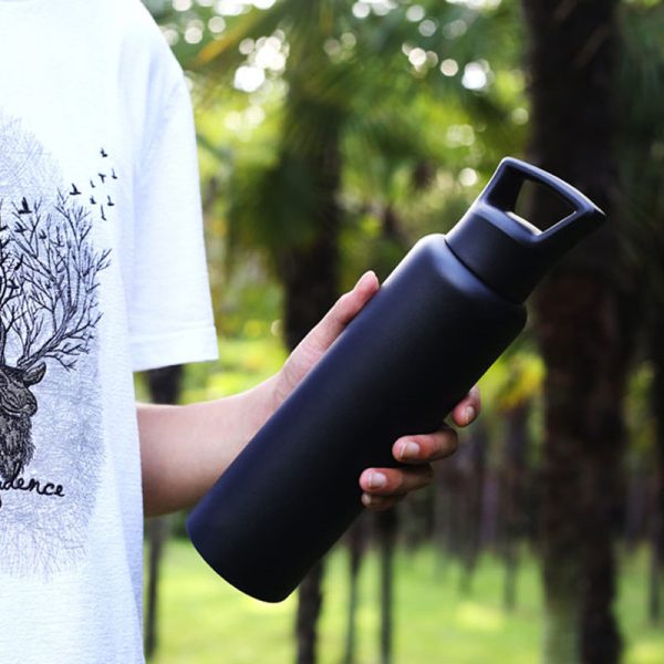 Stainless Steel Insulated Sports Water Bottle with Carry Lid
