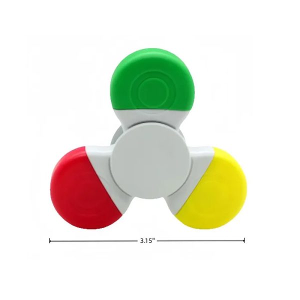 3-Color Rotatable Fidget Spinner Highlighter