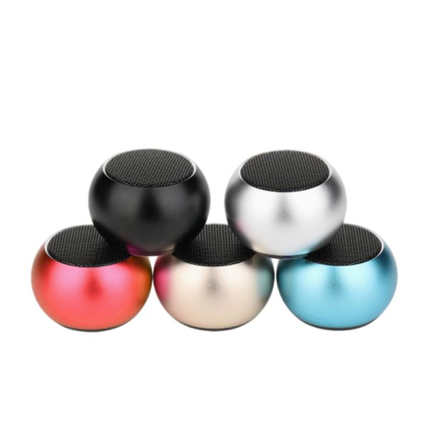 Mini Round Portable Bluetooth Speaker, Metal Shell Wireless Small Speaker