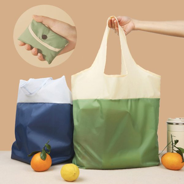 Compact Foldable Reusable Eco-Friendly Shopping Bag.