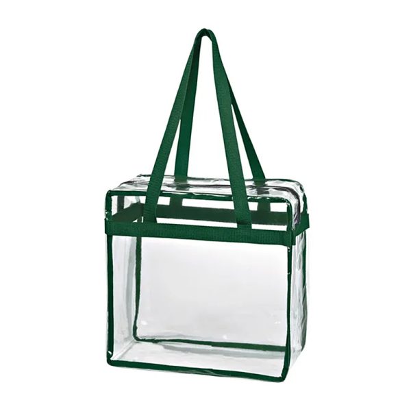 Clear PVC Tote Bag With Zipper