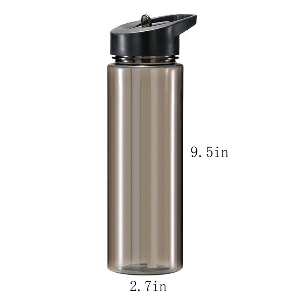 Portable Plastic Sports Water Bottle with Flip Lid