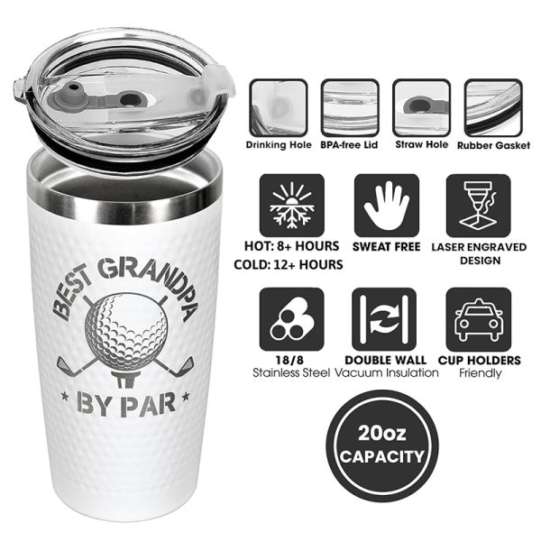 20 Oz Golf Ball Insulated Tumbler