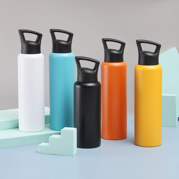Stainless Steel Insulated Sports Water Bottle with Carry Lid
