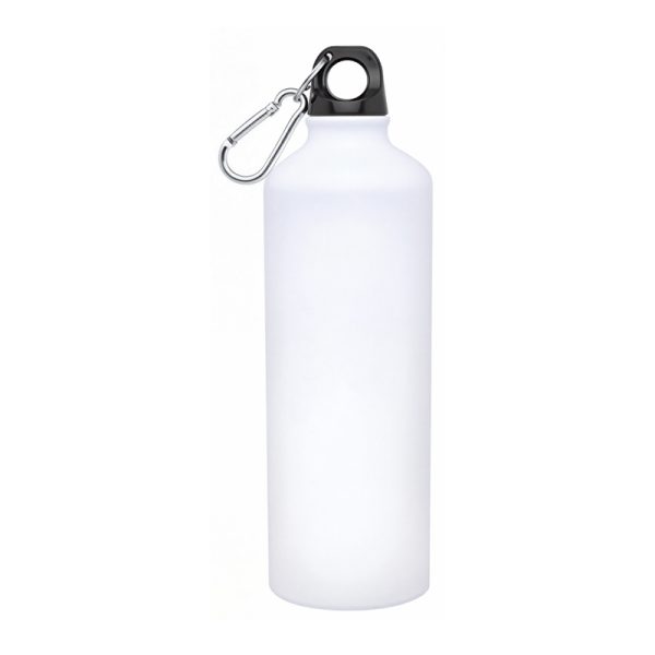 25oz Aluminum Water Bottle with Carabiner Clip
