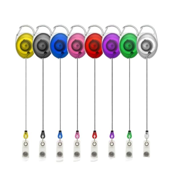 Clip-On Badge Reel Holder With Retractable Cord