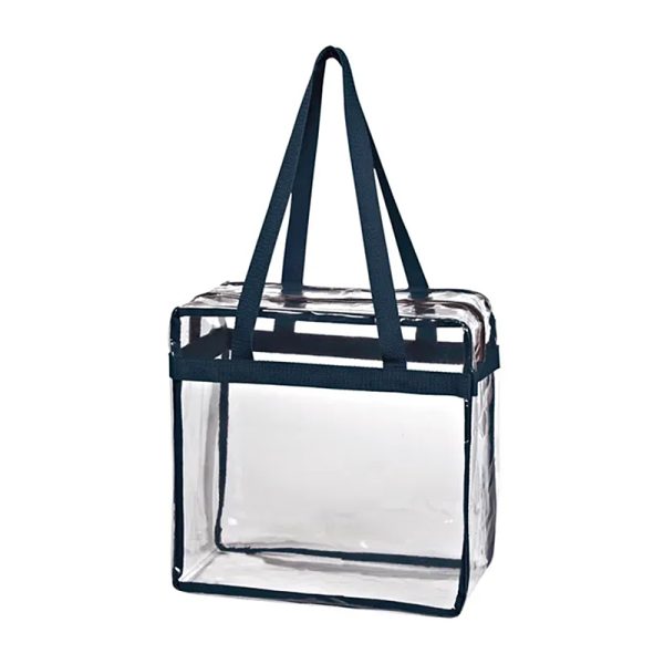 Clear PVC Tote Bag With Zipper