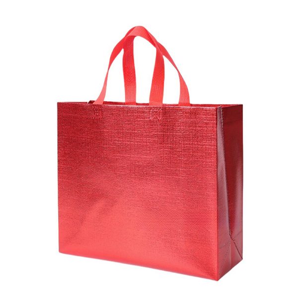 Glossy Embossed Laminated Metallic Shiny Grocery Bag