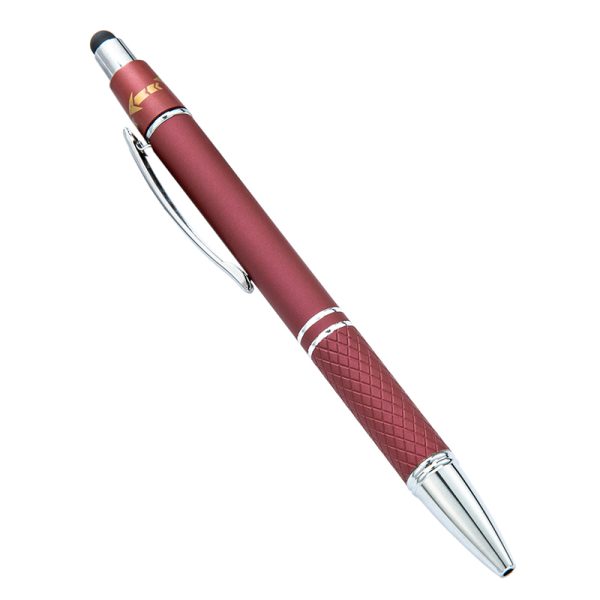 Orbit Spinner Chrome Metal Pen with Stylus