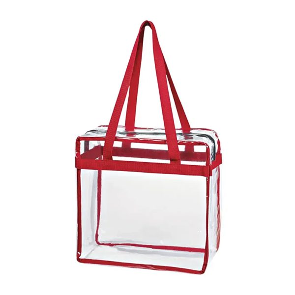 Clear PVC Tote Bag With Zipper