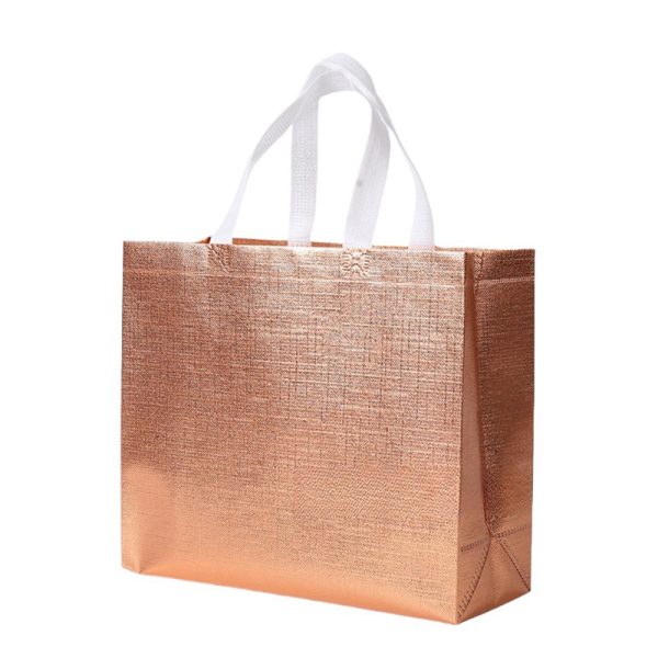 Glossy Embossed Laminated Metallic Shiny Grocery Bag