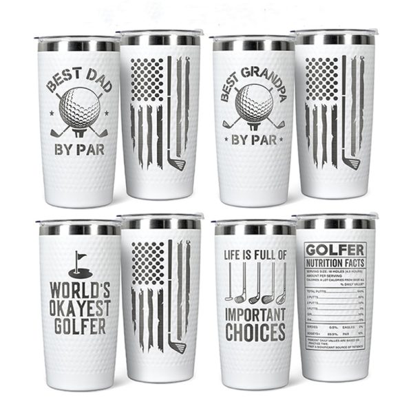 20 Oz Golf Ball Insulated Tumbler