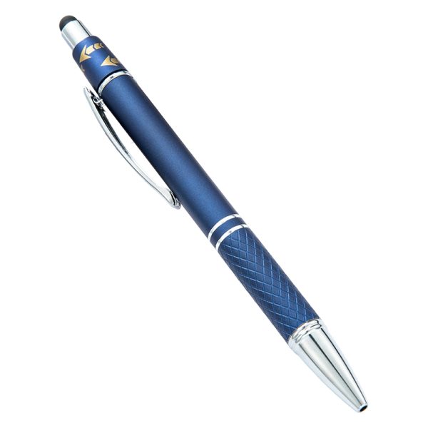 Orbit Spinner Chrome Metal Pen with Stylus