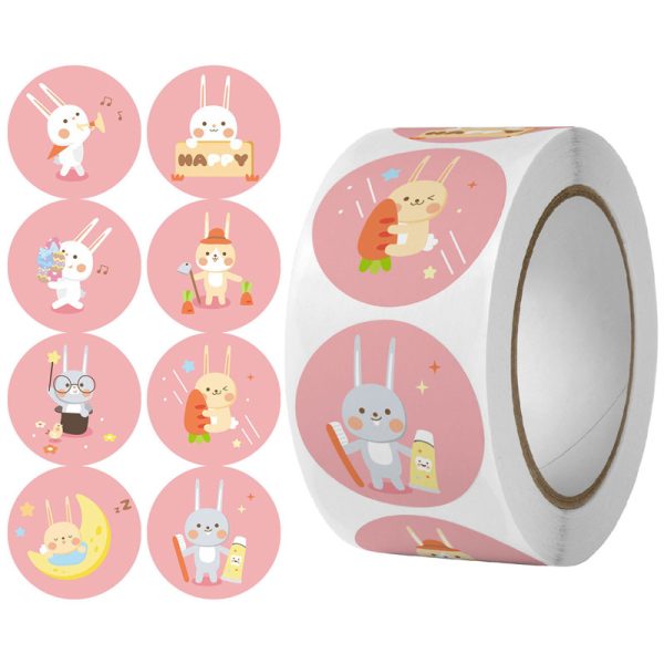 500Pcs/Roll Custom Self Adhesive Labels Stickers