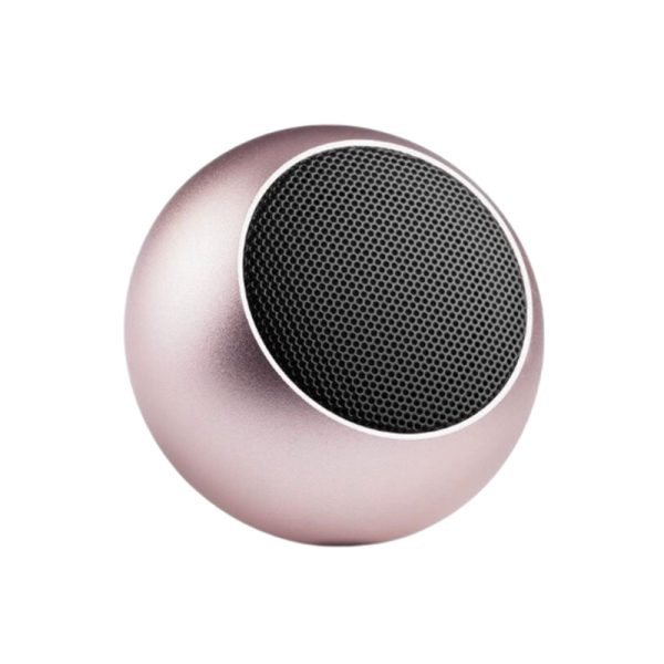 Mini Round Portable Bluetooth Speaker, Metal Shell Wireless Small Speaker