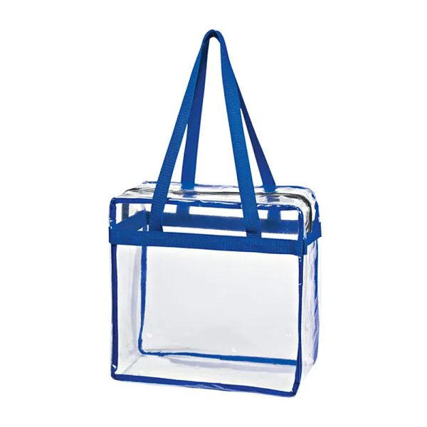 Clear PVC Tote Bag With Zipper