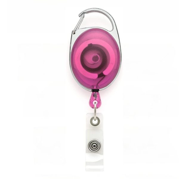 Clip-On Badge Reel Holder With Retractable Cord