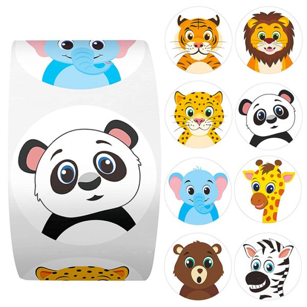 500Pcs/Roll Custom Self Adhesive Labels Stickers