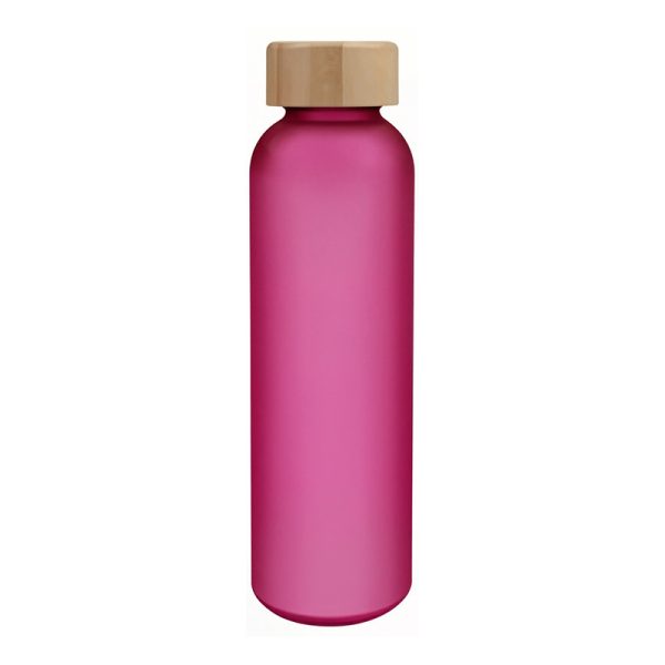 17oz Borosilicate Glass Water Bottle with Bamboo Lid