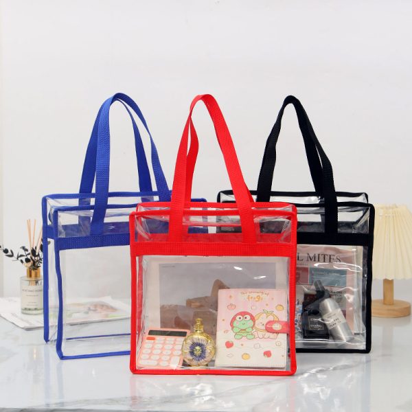 Clear PVC Tote Bag With Zipper