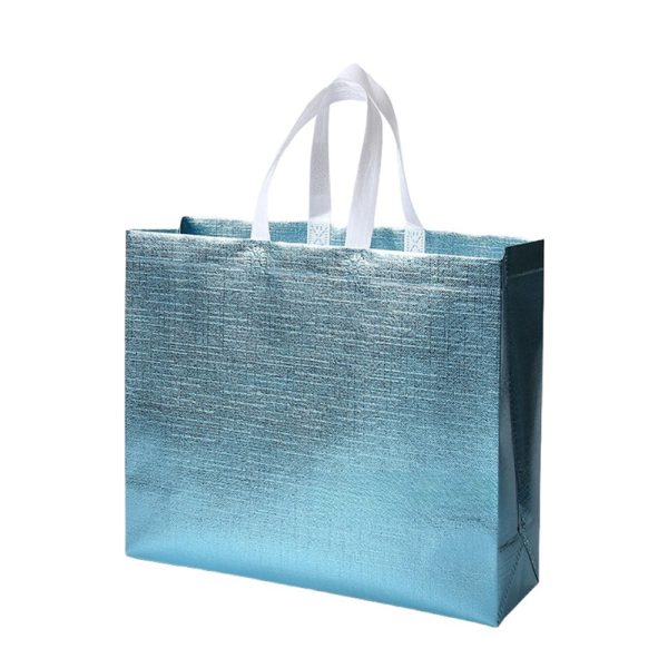 Glossy Embossed Laminated Metallic Shiny Grocery Bag