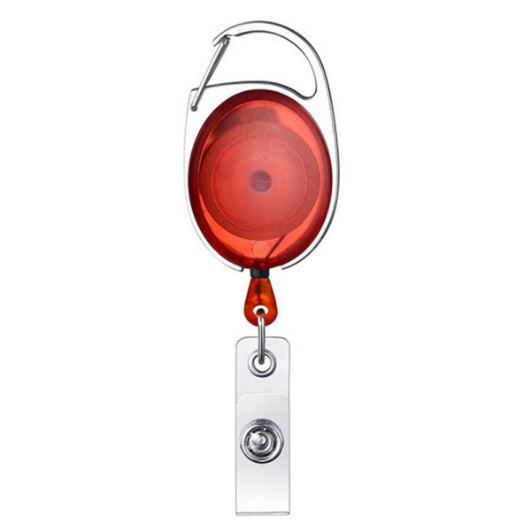 Clip-On Badge Reel Holder With Retractable Cord