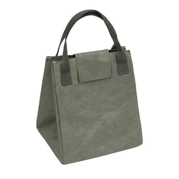 Insulated Kraft Paper Style Lunch Tote Bag