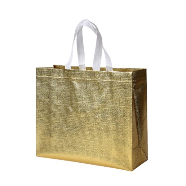 Glossy Embossed Laminated Metallic Shiny Grocery Bag