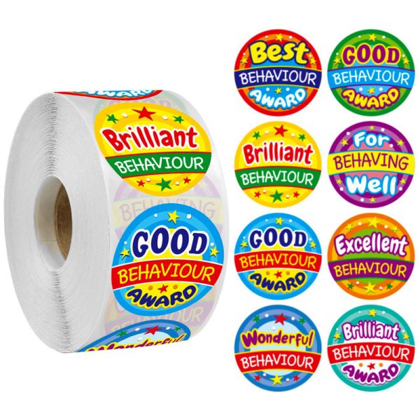 500Pcs/Roll Custom Self Adhesive Labels Stickers