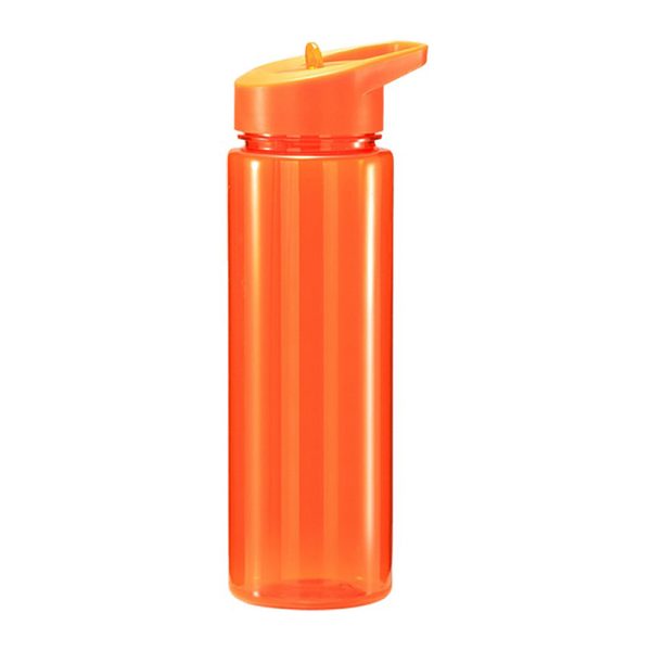 Portable Plastic Sports Water Bottle with Flip Lid