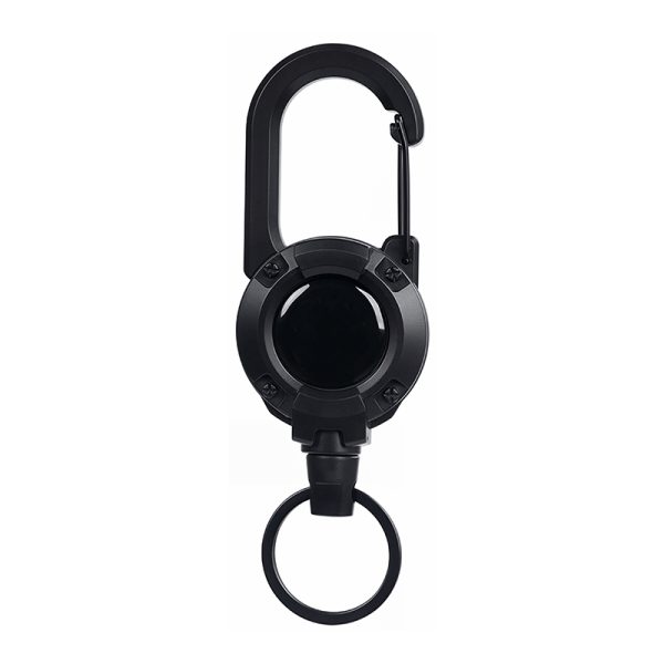 Retractable Badge Reel with Carabiner Clip and Key Ring