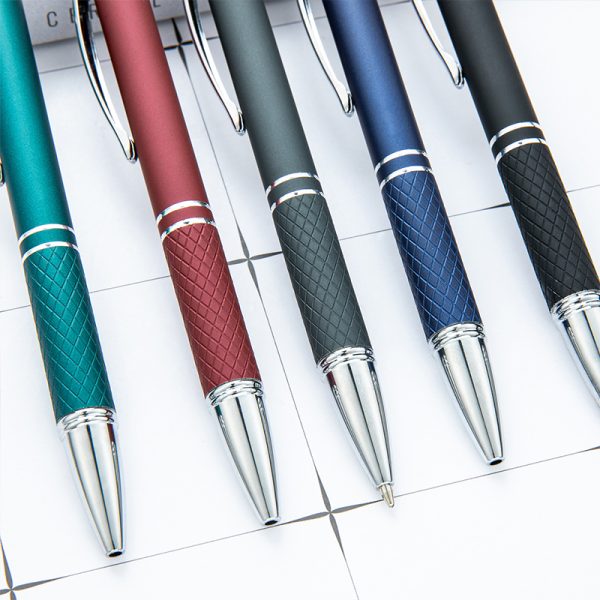 Orbit Spinner Chrome Metal Pen with Stylus