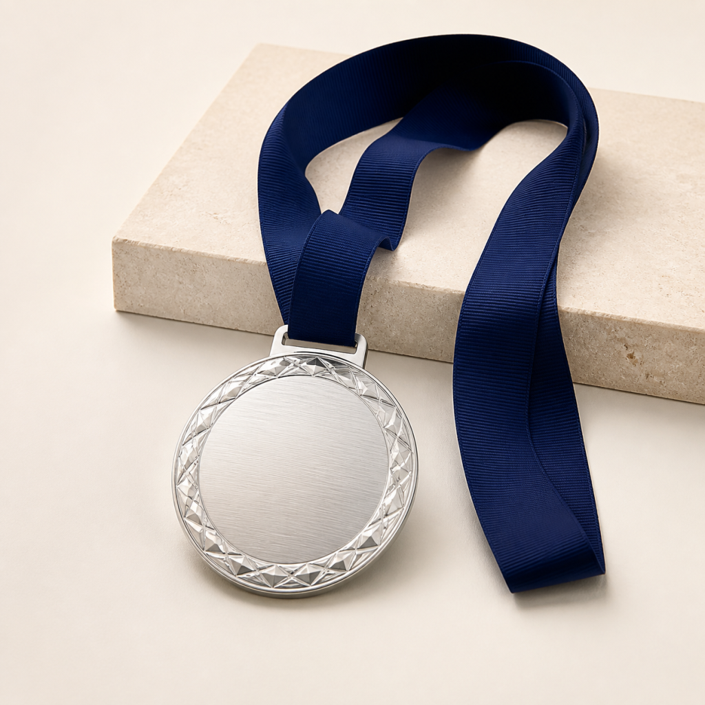 Custom Silver Award Medal by AURORA
